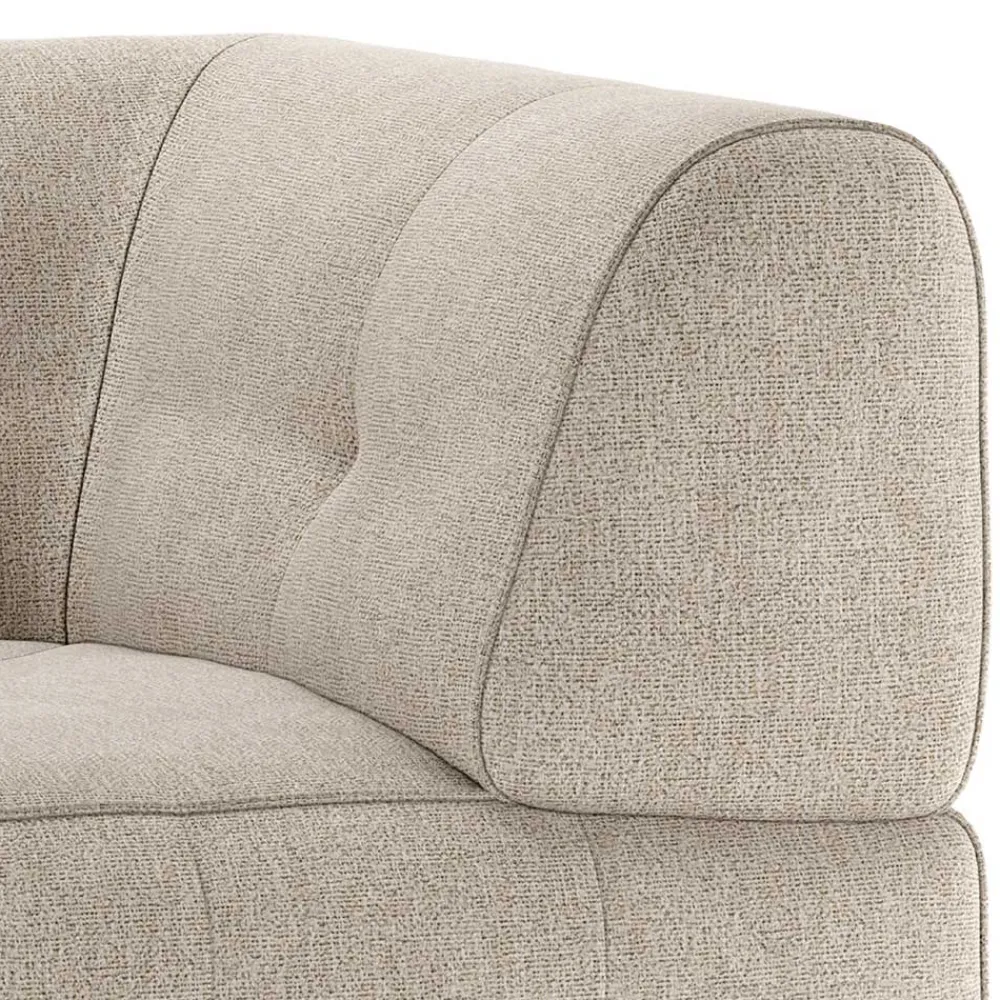 Wohnen Sofas<Couchmodul Ecke in Hellgrau meliert - Curtici