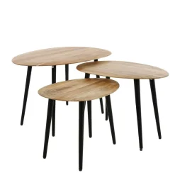 Wohnen Tische<Couchtisch Trio aus Akazie - Quierly (dreiteilig)