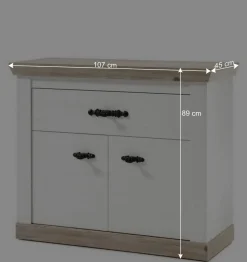 Wohnen Garderoben<Country Flurmöbel Kombi Set - Nedita (fünfteilig)