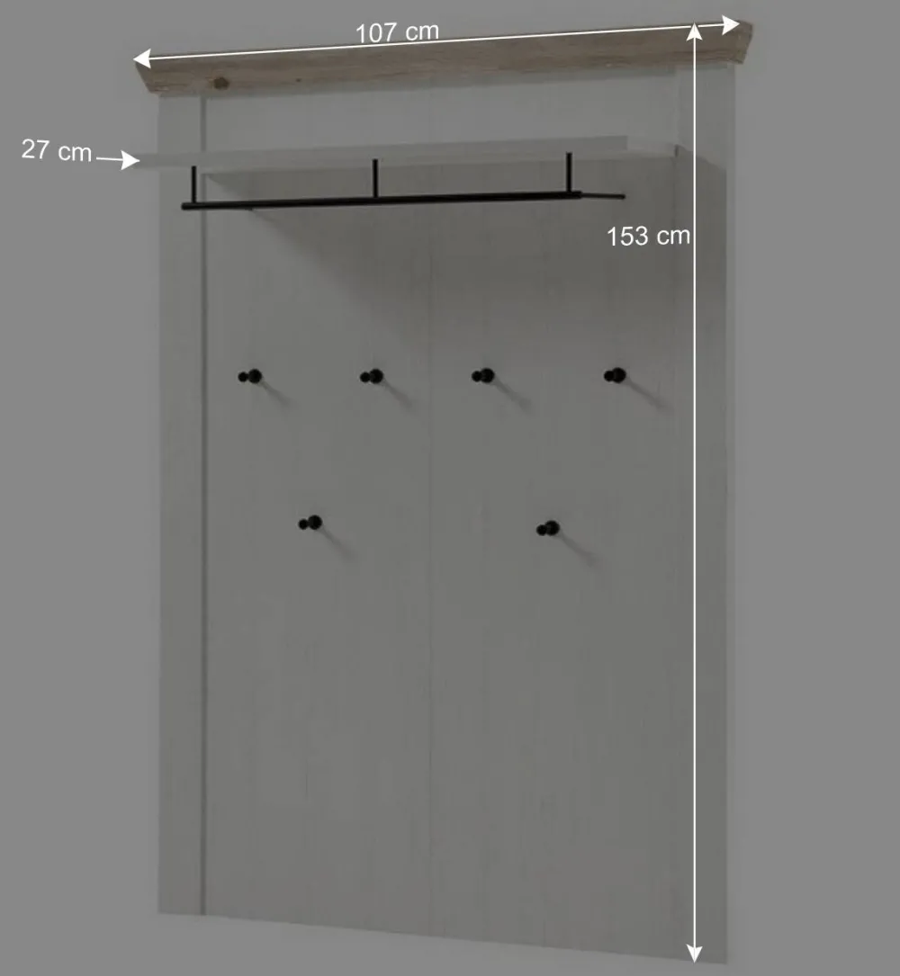 Wohnen Garderoben<Country Flurmöbel Kombi Set - Nedita (fünfteilig)
