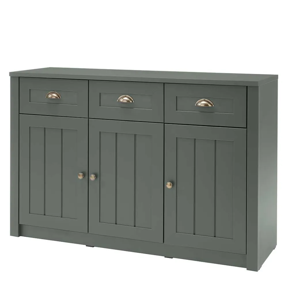 Wohnen Sideboards<Country Kombi-Kommode in Dunkelgrün - Niestov