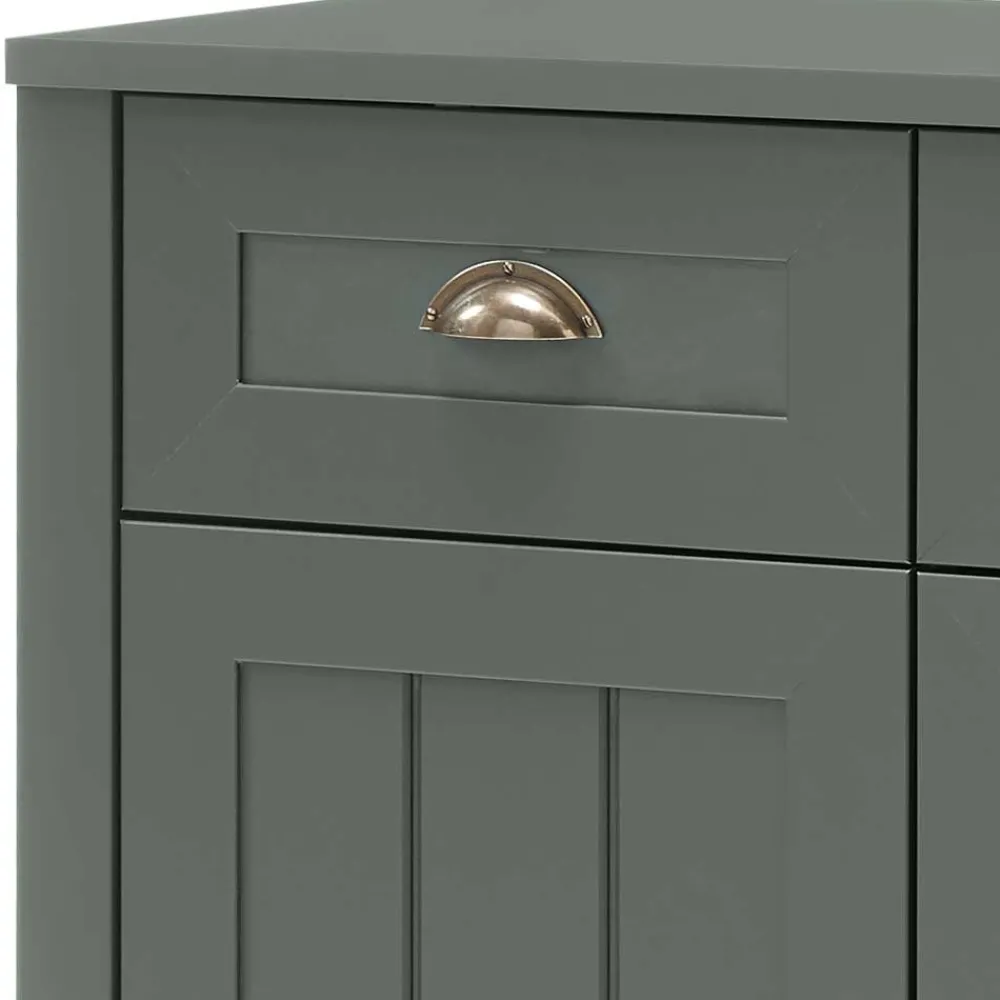 Wohnen Sideboards<Country Kombi-Kommode in Dunkelgrün - Niestov