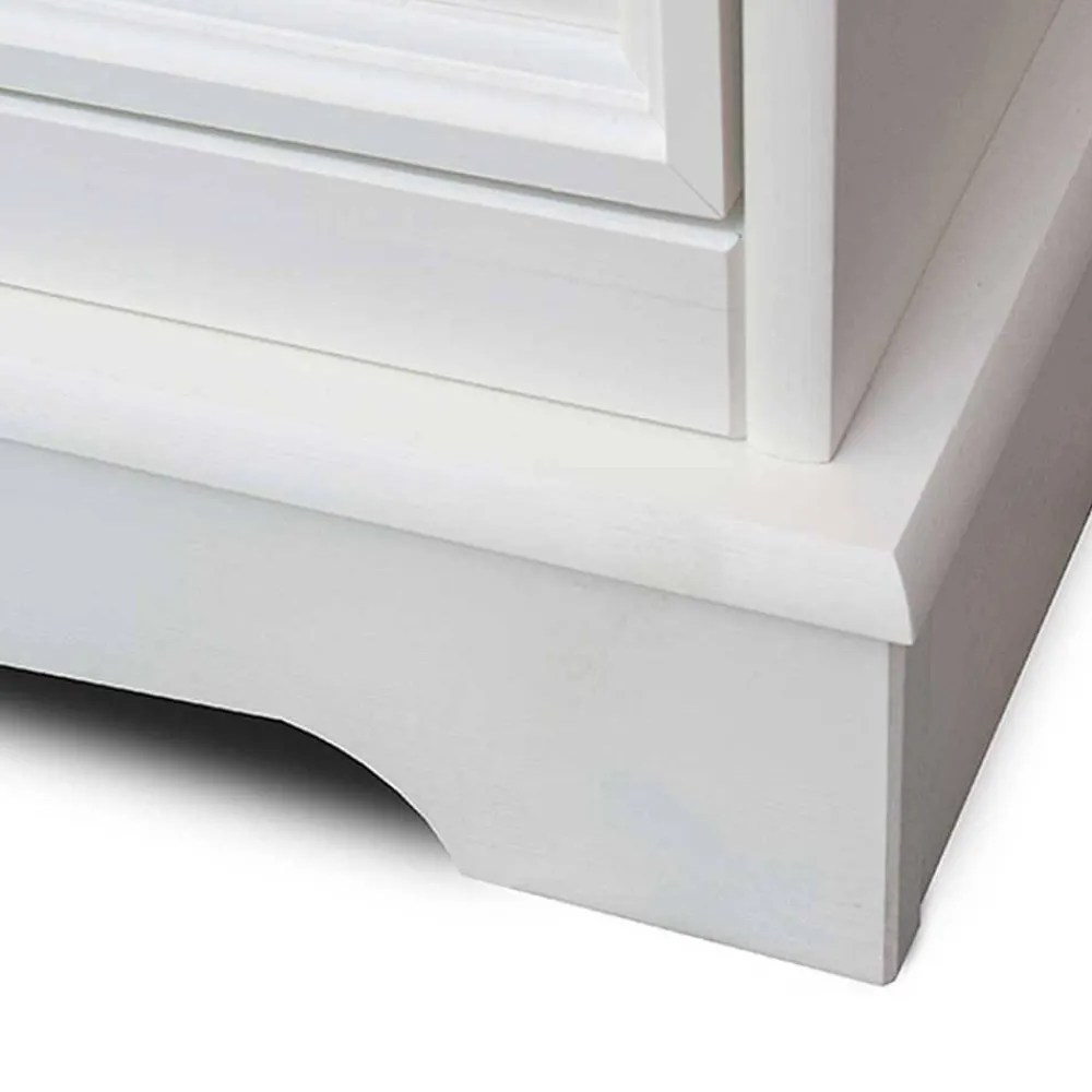 Wohnen Highboards|Vitrinen<Country Style Highboard in Weiß & Kiefer Natur - Vitablo