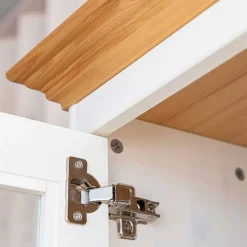 Wohnen Highboards|Vitrinen<Country Style Highboard in Weiß & Kiefer Natur - Vitablo