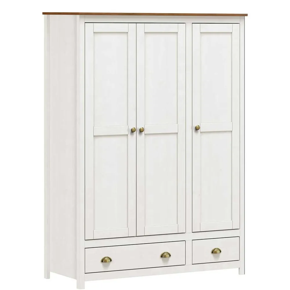 Wohnen Kleiderschränke|Schränke<Country Style Kleiderschrank mit 2 Schubladen - Abelkav