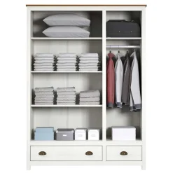 Wohnen Kleiderschränke|Schränke<Country Style Kleiderschrank mit 2 Schubladen - Abelkav