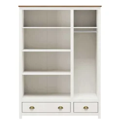 Wohnen Kleiderschränke|Schränke<Country Style Kleiderschrank mit 2 Schubladen - Abelkav