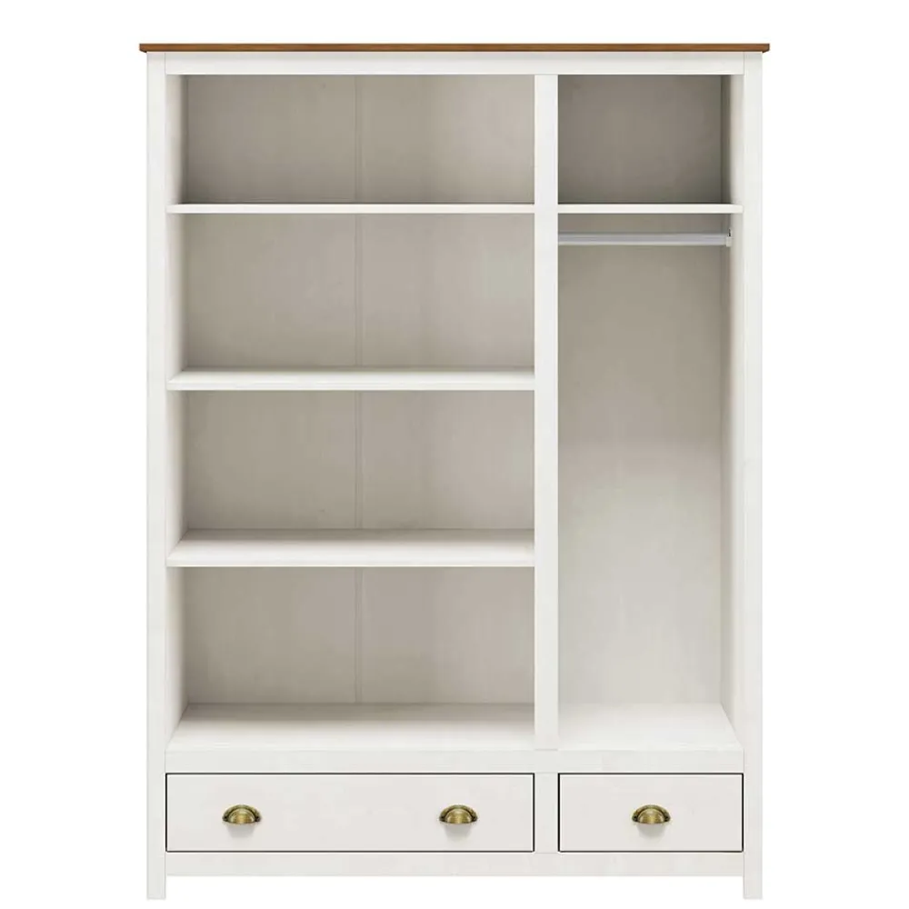 Wohnen Kleiderschränke|Schränke<Country Style Kleiderschrank mit 2 Schubladen - Abelkav