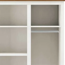 Wohnen Kleiderschränke|Schränke<Country Style Kleiderschrank mit 2 Schubladen - Abelkav