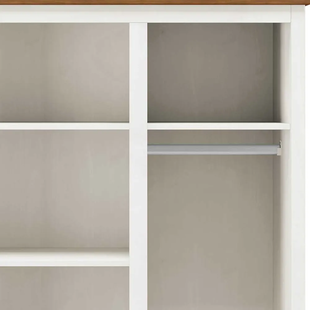 Wohnen Kleiderschränke|Schränke<Country Style Kleiderschrank mit 2 Schubladen - Abelkav