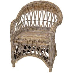 Wohnen Sessel<Country Style Rattansessel in Grey Wash - Lazium