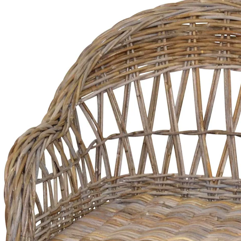 Wohnen Sessel<Country Style Rattansessel in Grey Wash - Lazium