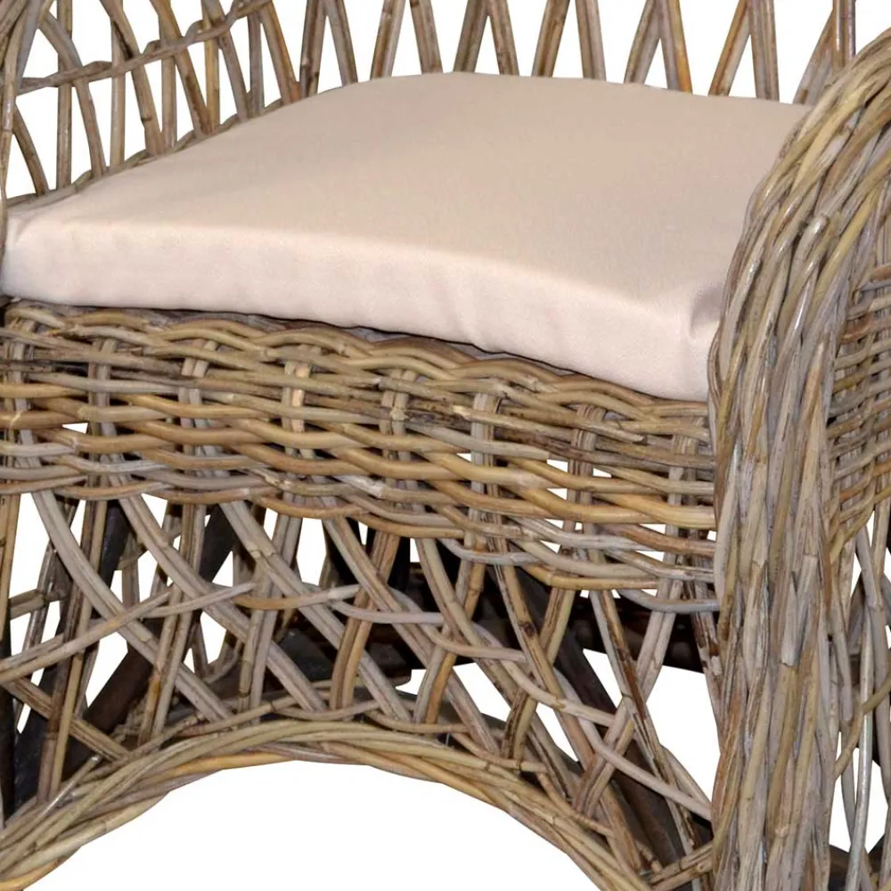 Wohnen Sessel<Country Style Rattansessel in Grey Wash - Lazium