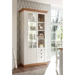 Wohnen Vitrinen<Country Style Vitrinenschrank zweifarbig - Diatara