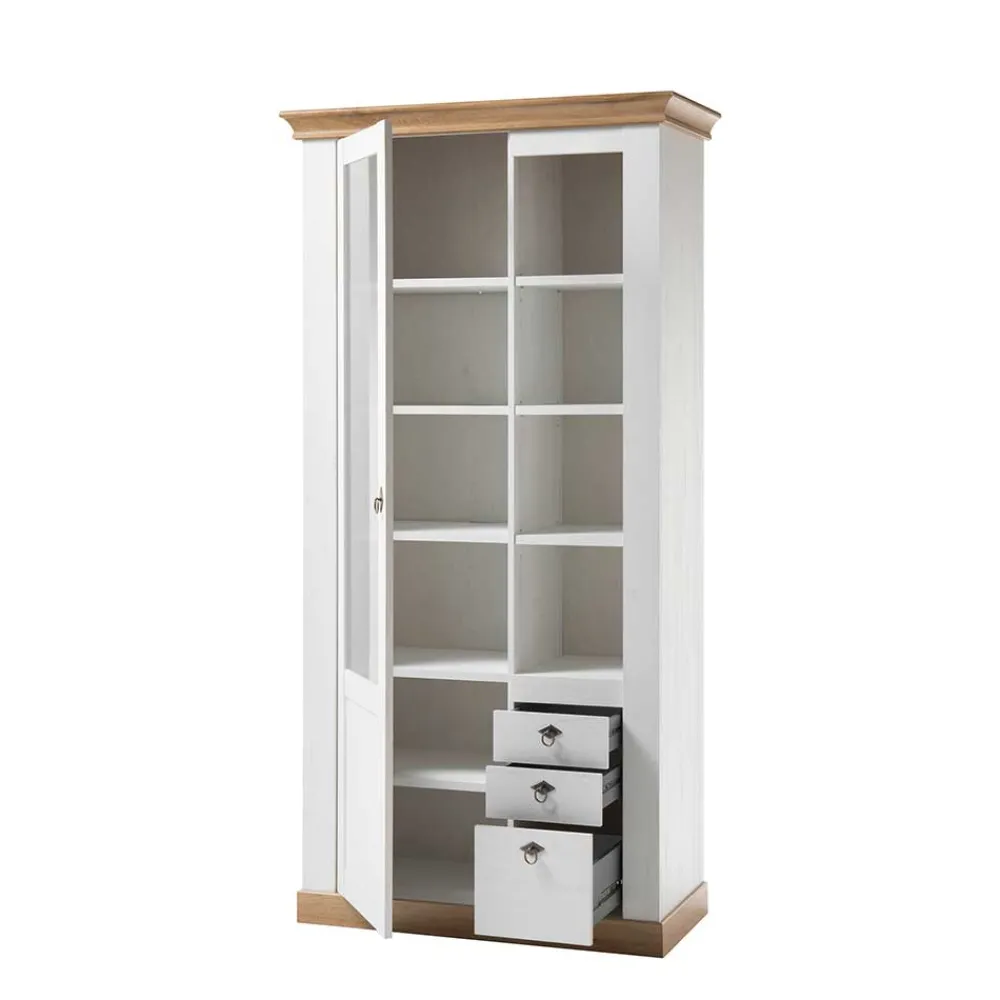 Wohnen Vitrinen<Country Style Vitrinenschrank zweifarbig - Diatara