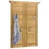 Wohnen Garderoben<Country Style Wandgarderobe Paneel aus Kiefer - Zavieca