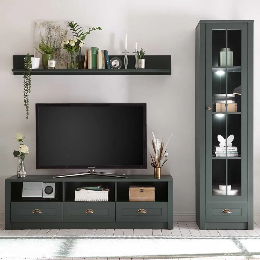Wohnen Wohnwände<Country TV Board & Möbel Set - Niestov (dreiteilig)
