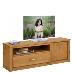 Wohnen Tv & Hifi-Möbel|Lowboards<Country TV Board aus Kiefer gebeizt geölt - Tergola