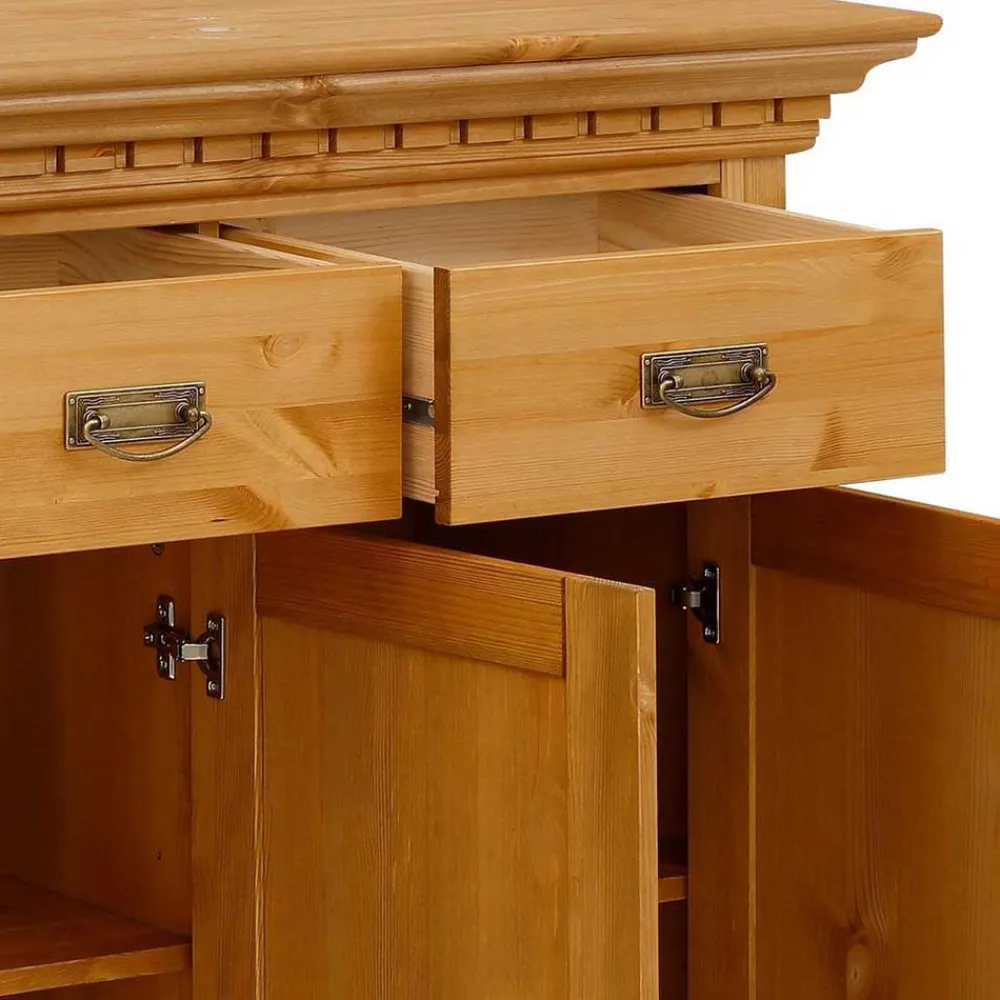 Wohnen Sideboards<Dekorative Kombi Kommode aus Kiefer massiv - Fausanda