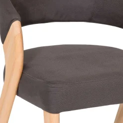 Wohnen Stühle<Design Armlehnenstuhl in Dunkelbraun - Croatia