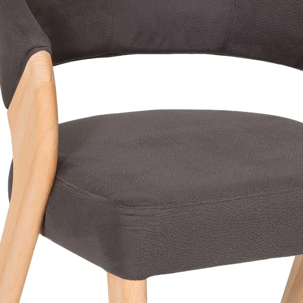 Wohnen Stühle<Design Armlehnenstuhl in Dunkelbraun - Croatia