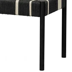 Wohnen Sitzbank<Design Bank in Schwarz mit Weiß - Giuseppa