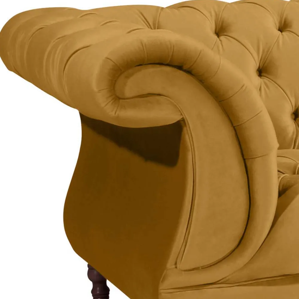 Wohnen Sofas<Design Barocksofa in Gelb Samtvelours - Alisho
