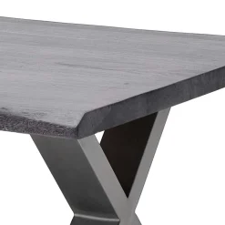 Wohnen Tische<Design Baumkanten-Couchtisch in Grau - Siestago