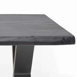 Wohnen Tische<Design Baumkanten-Couchtisch in Grau - Siestago