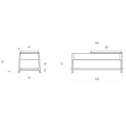 Wohnen Sitzbank<Design Bettbank mit viel Funktion - Lana