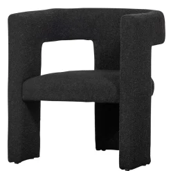 Wohnen Sessel<Design Cocktailsessel in Dunkelgrau Boucle - Seanno