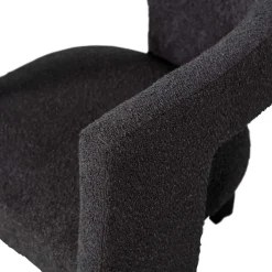 Wohnen Sessel<Design Cocktailsessel in Dunkelgrau Boucle - Seanno