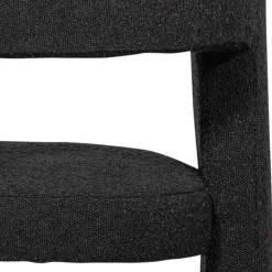 Wohnen Sessel<Design Cocktailsessel in Dunkelgrau Boucle - Seanno