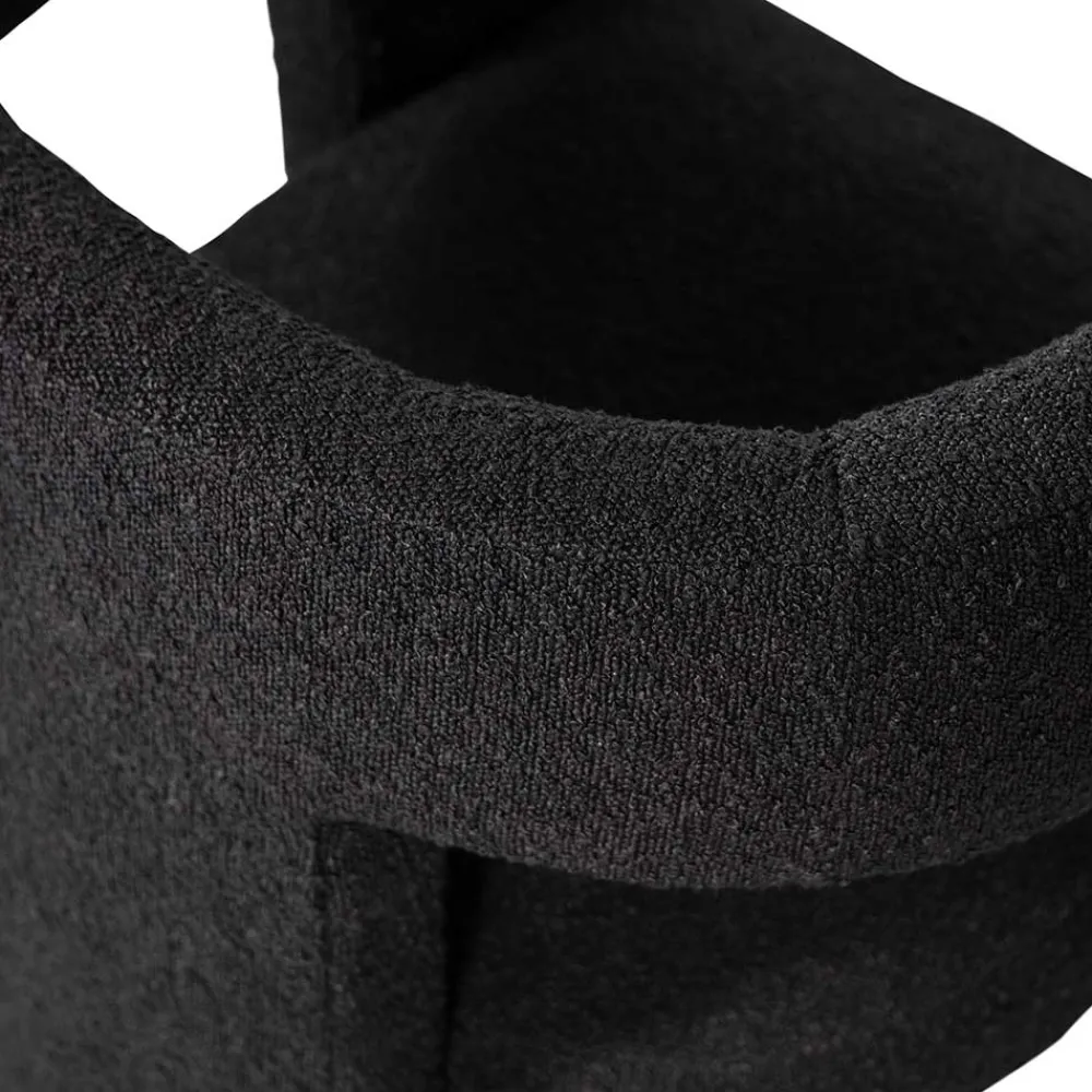 Wohnen Sessel<Design Cocktailsessel in Dunkelgrau Boucle - Seanno