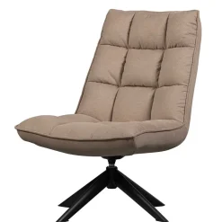 Wohnen Sessel<Design Drehsessel in Beige Stoff - Novo