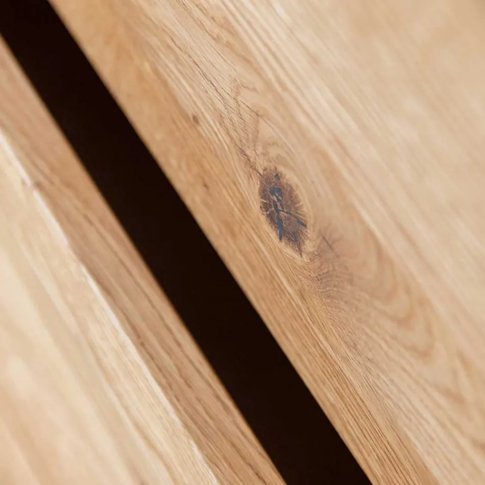 Wohnen Vitrinen<Design Eiche Schrank mit getönten Glastüren - Fabiella