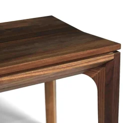 Wohnen Sitzbank<Design Esszimmer Bank aus Nussbaum Massivholz - Edicenza