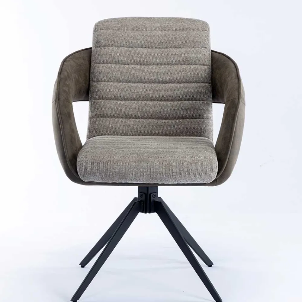 Wohnen Stühle<Design Esszimmer Drehstuhl mit Armlehnen - Bailon (2er Set)
