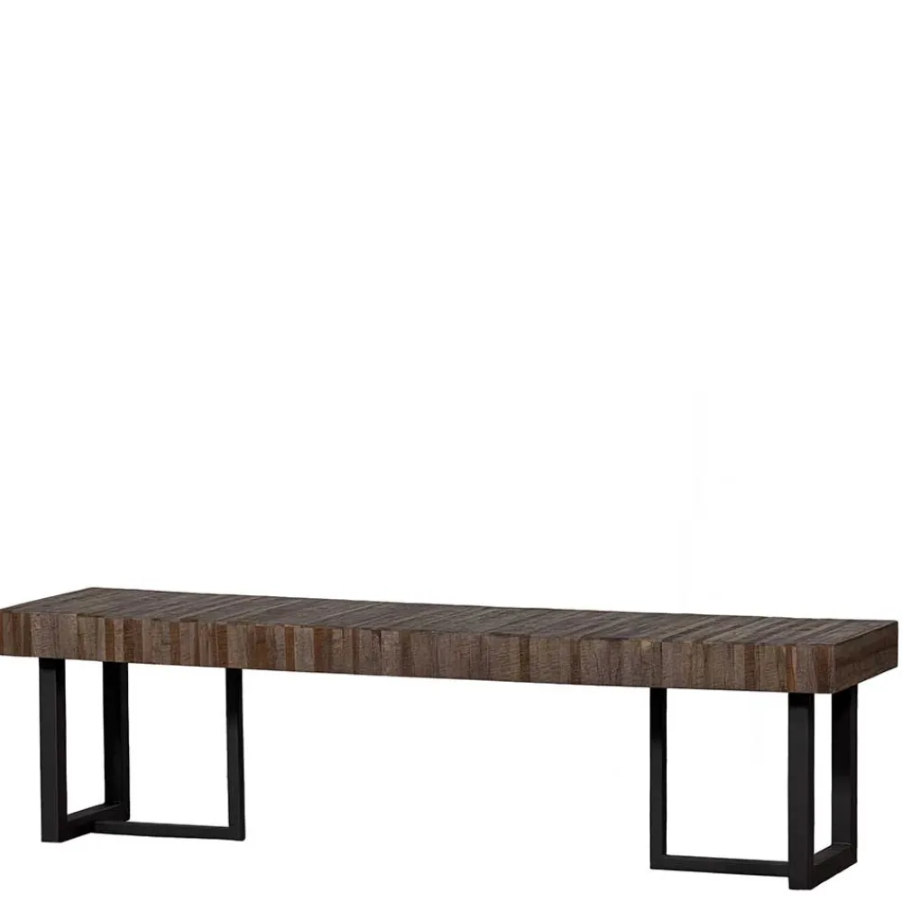 Wohnen Sitzbank<Design Esszimmerbank aus Recyclingholz Teak - Halling