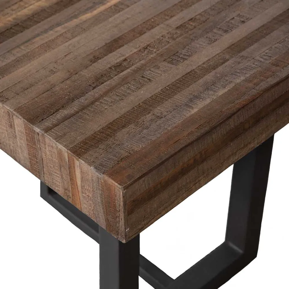 Wohnen Sitzbank<Design Esszimmerbank aus Recyclingholz Teak - Halling