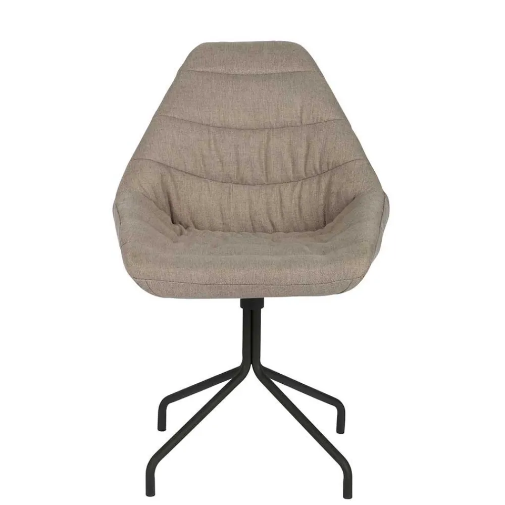 Wohnen Stühle<Design Esszimmerstuhl in Taupe Lining gepolstert