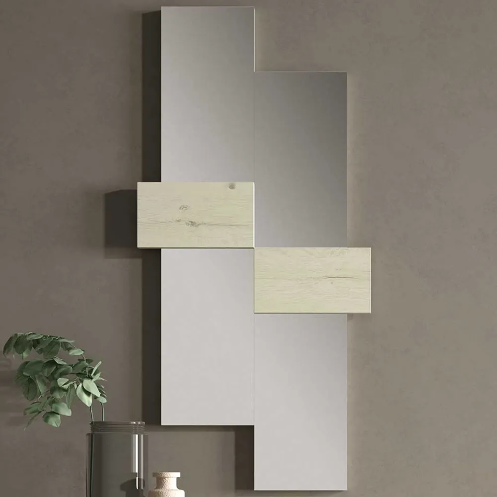 Wohnen Garderoben<Design Flur Set in Cremefarben & Weiß - Timos (zweiteilig)