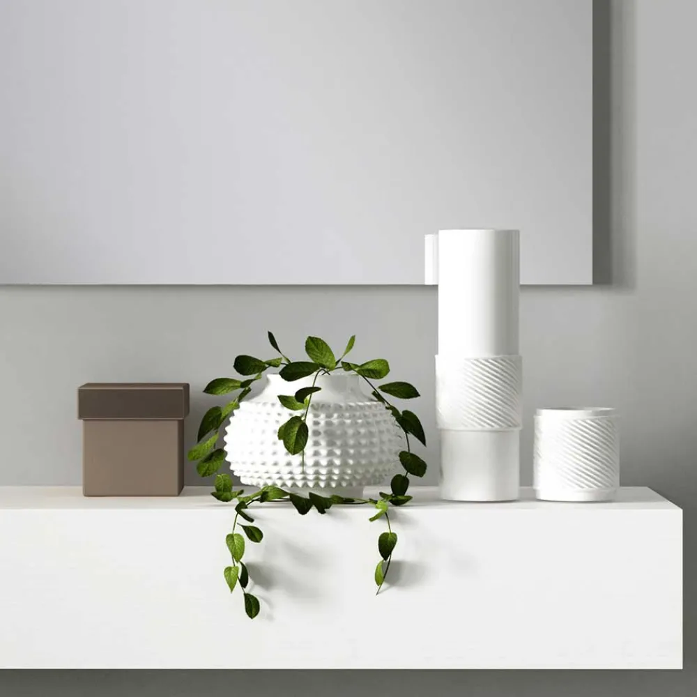 Wohnen Garderoben<Design Flur Set in Weiß & Schwarz - Riguna (zweiteilig)
