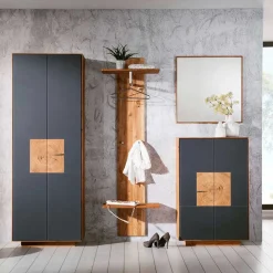 Wohnen Garderoben<Design Flureinrichtung Wildeiche - Mandrey (vierteilig)