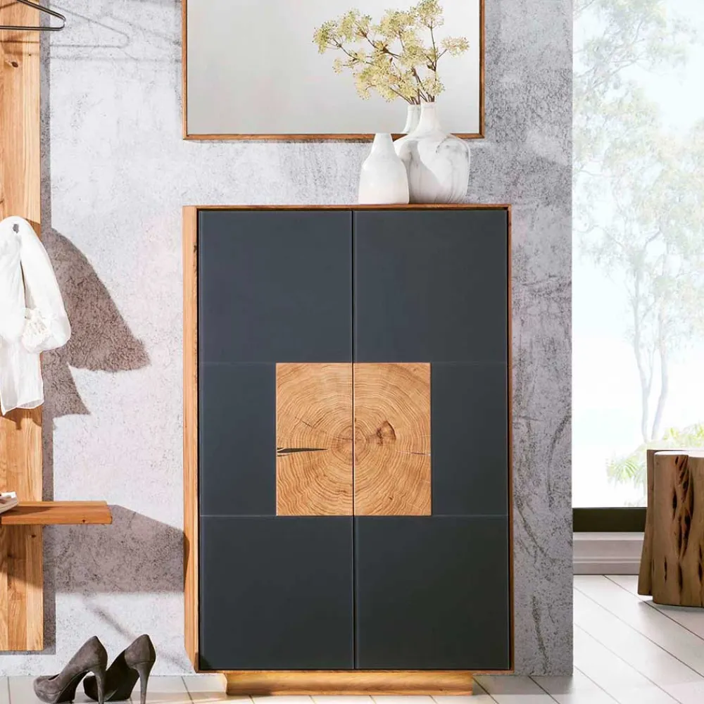 Wohnen Garderoben<Design Flureinrichtung Wildeiche - Mandrey (vierteilig)