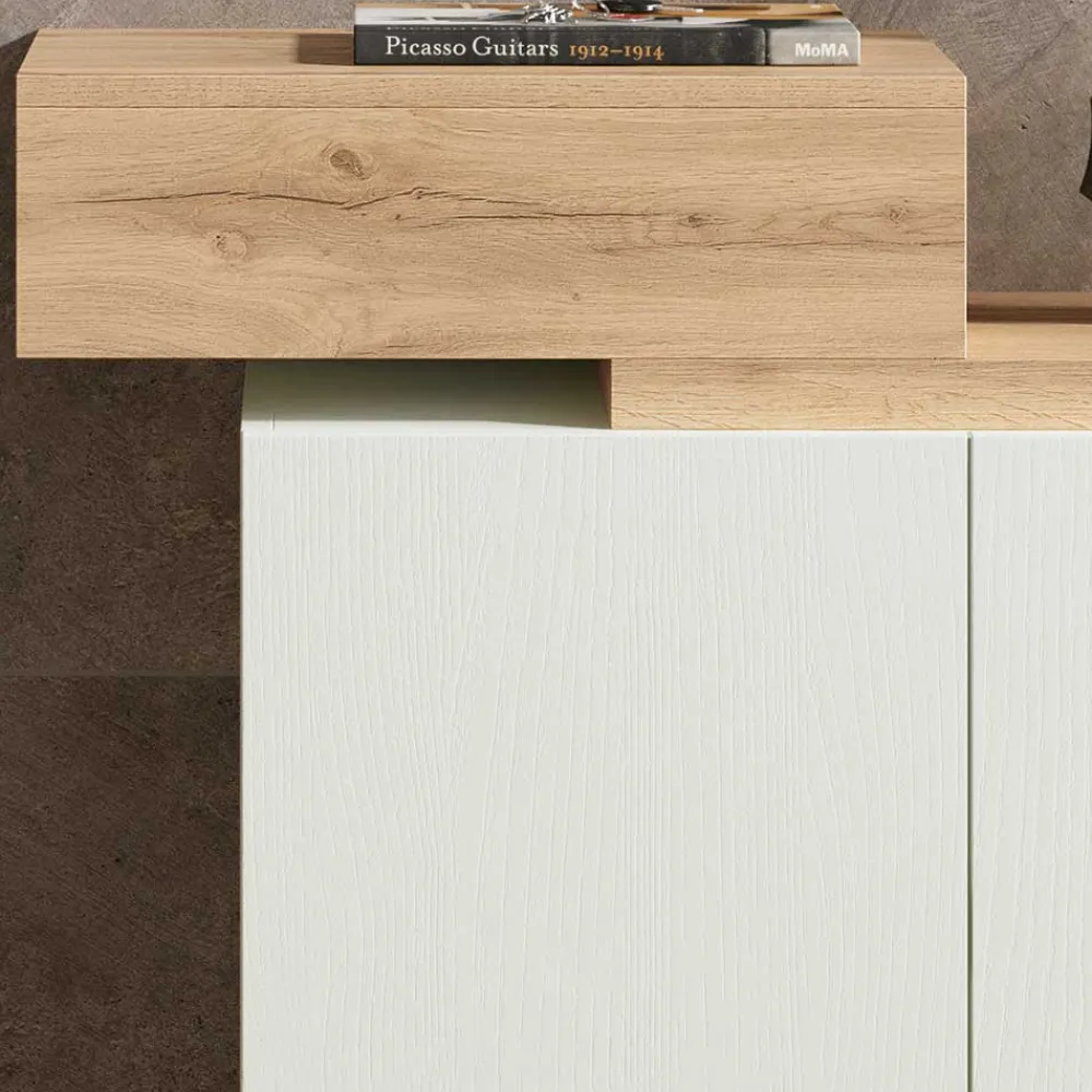 Wohnen Garderoben<Design Flurkommode & Spiegel Set - Gangizo (fünfteilig)