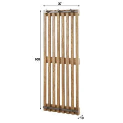 Wohnen Garderoben<Design Garderobe aus Mangoholz in Sand - Laan