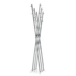 Wohnen Garderoben<Design Garderobe in Chrom mit Weiß - Bicova