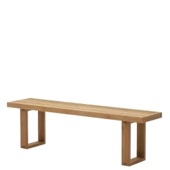 Wohnen Sitzbank<Design Gartenbank aus Teak Recyclingholz - Torina