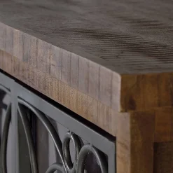 Wohnen Highboards|Vitrinen<Design Highboard mit Glas Metalltüren - Everton